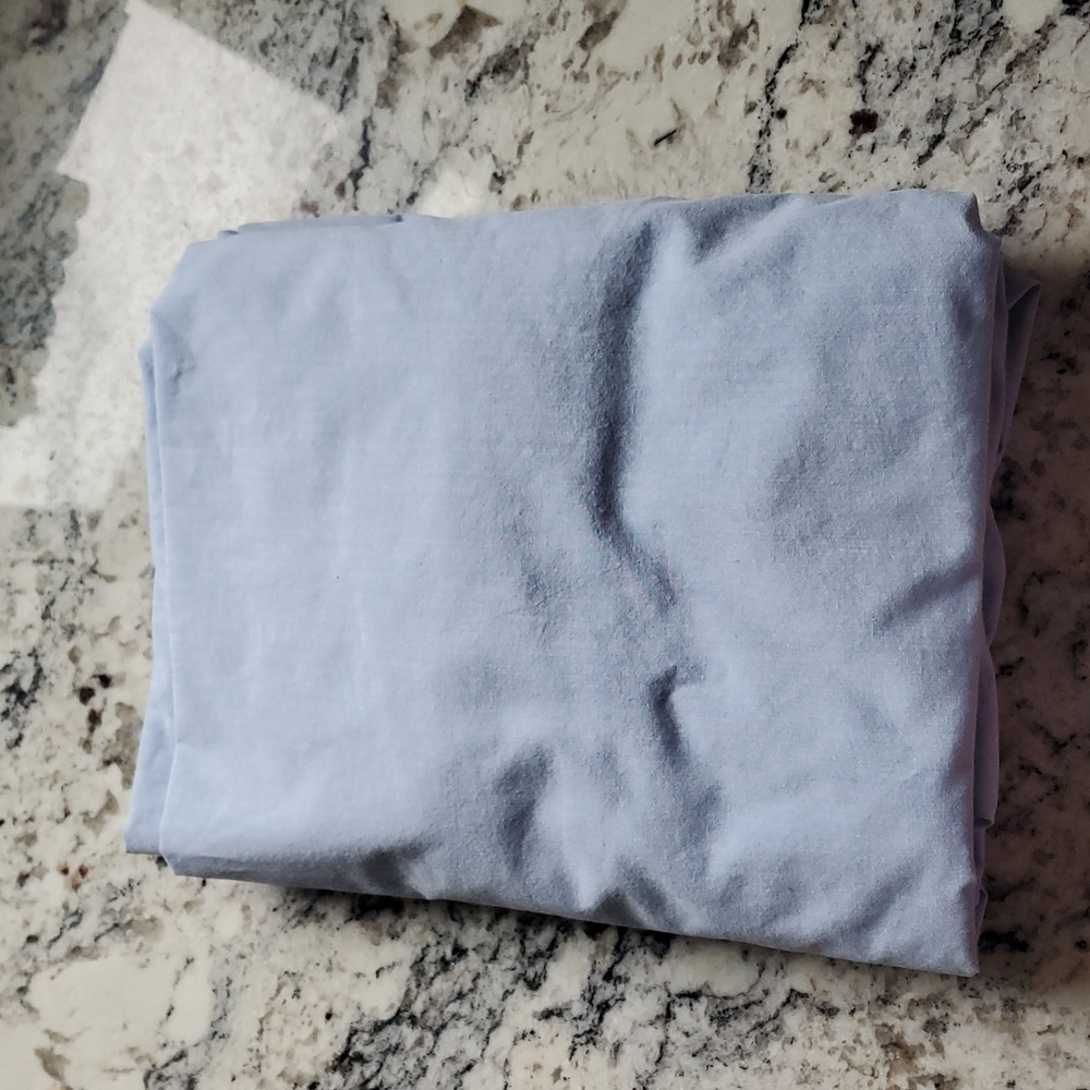 Pottery Barn Kids Chambray Crib/Toddler Fitted Sheet 100% Cotton